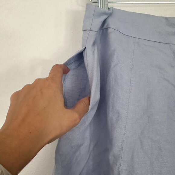 Grace Elements Linen Blend A Line Skirt Size 4 NEW - Picture 7 of 8